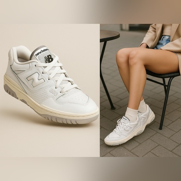 New Balance 550 White Women’s Size 7 – Classic Retro Basketball Sneaker - Picture 10 of 16